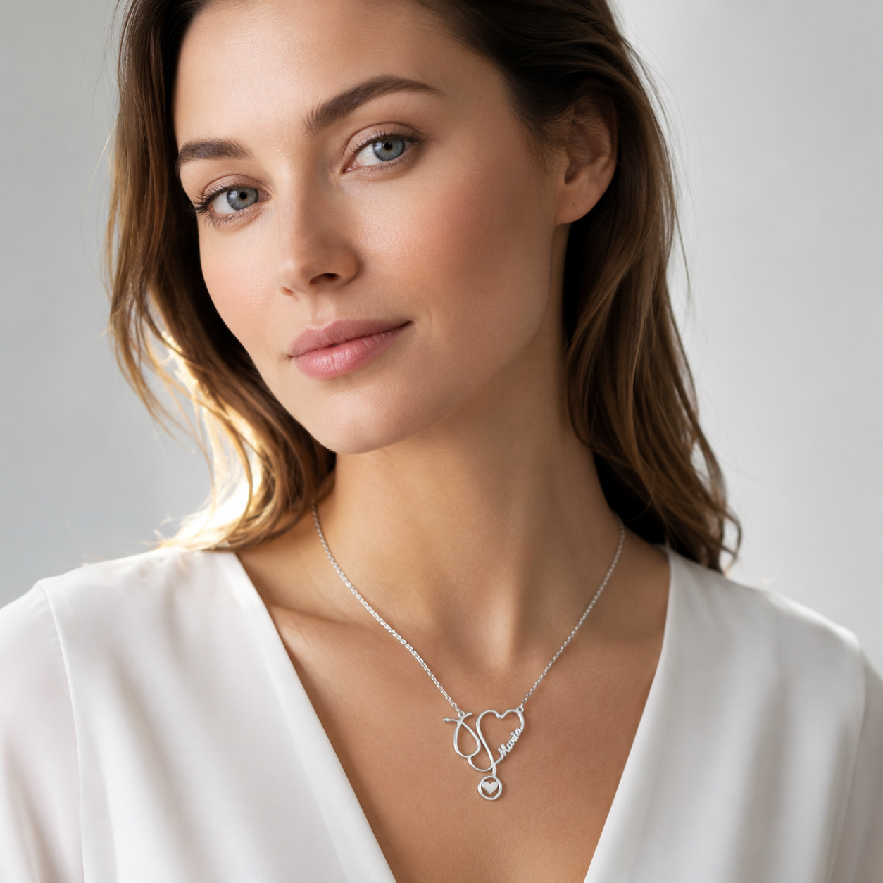Collar con colgante en forma d - Stethoscope reseña y precio